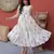 Pink color designer printed fancy partywear long kurti for girlie festive looks