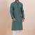 Green color jacquard silk premium designer festive wear kurta pyjama set