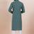 Green color jacquard silk premium designer festive wear kurta pyjama set