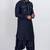 Black viscose ps premium designer festive wear pathani set