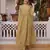 Green color mal chanderi fabric designer embroidered partywear suit for girls