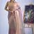 Multi color sequin embroidered work designer silk saree for women