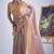 Multi color sequin embroidered work designer silk saree for women