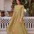Green color mal chanderi fabric designer embroidered partywear suit for girls