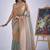 Multi color sequin embroidered work designer silk blend saree for women