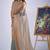 Multi color sequin embroidered work designer silk blend saree for women