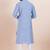 Blue color cotton silk jacquard premium designer festive wear kurta pyjama set