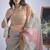 Multi color sequin embroidered work designer silk blend saree for women