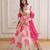 Pink color beautiful ceremonial embroidered partywear gown for beautiful looks