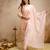 Cream color aasam silk fabric designer partywear stithed suit