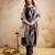 Black color aasam silk fabric designer partywear stithed suit