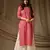 Pink color cambric cotton ceremonial printed kurti
