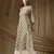 Green color cambric cotton fabric ethnic ceremonial designer printed kurti