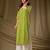 Mahendi color cambric cotton fabric ethnic ceremonial designer printed kurti