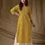 Mustard color cambric cotton fabric ethnic ceremonial designer printed kurti