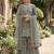 Green color bollywood style fendy silk fabric heavy sequins work sharara dress