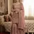 Pink color bollywood style fendy silk fabric heavy sequins work sharara dress