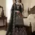 Black color bollywood style fendy silk fabric heavy sequins work sharara dress