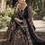 Black color bollywood style fendy silk fabric heavy sequins work sharara dress