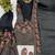 Black color bollywood style fendy silk fabric heavy sequins work sharara dress