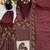 Maroon color bollywood style fendy silk fabric heavy sequins work sharara dress