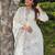 White color silk blended graceful partywear readymade kurta set