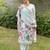 Sky blue color silk blended graceful partywear readymade kurta set