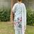 Sky blue color silk blended graceful partywear readymade kurta set