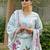 Sky blue color silk blended graceful partywear readymade kurta set