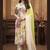 Olive color chanderi fabric designer partywear readymade kurta set