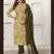 Green color chanderi fabric designer partywear readymade kurta set