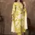 Mustard color chanderi fabric designer partywear readymade kurta set