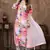 Pink color chanderi fabric designer partywear readymade kurta set