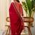 Peach color beautiful silk blend embroidered work fancy kurta set