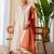 Cream color beautiful silk blend beads embroidered work fancy kurta set