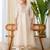 Cream color beautiful silk blend beads embroidered work fancy kurta set