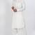 White viscose ps premium designer festive wear pathani set