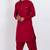 Red viscose ps premium designer festive wear pathani set