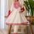 Off white color beautiful silk blend embroidered work fancy kurta set