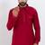 Red viscose ps premium designer festive wear pathani set