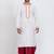 White viscose ps premium designer festive wear dhoti kurta set