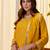 Mustard color beautiful silk blend embroidered work fancy kurta set