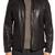 Men's genuine sheep leather jacket motorcycle black cafe racer style jacket-cl-m002