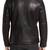 Men's genuine sheep leather jacket motorcycle black cafe racer style jacket-cl-m002
