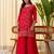 Pink color beautiful silk blend embroidered work fancy kurta set