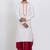 White viscose ps premium designer festive wear dhoti kurta set