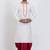 White viscose ps premium designer festive wear dhoti kurta set