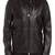 Men's genuine sheep leather jacket motorcycle black cafe racer style jacket-cl-m004