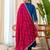 Teal blue color beautiful embroidered graceful partywear ceremonial suit