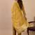 Mustard color beautiful embroidered graceful partywear ceremonial suit